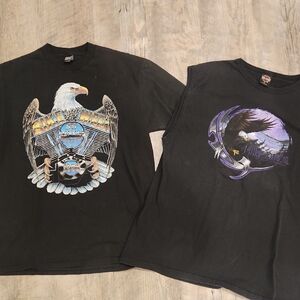 BUNDLE Black Graphic Eagle T-Shirts